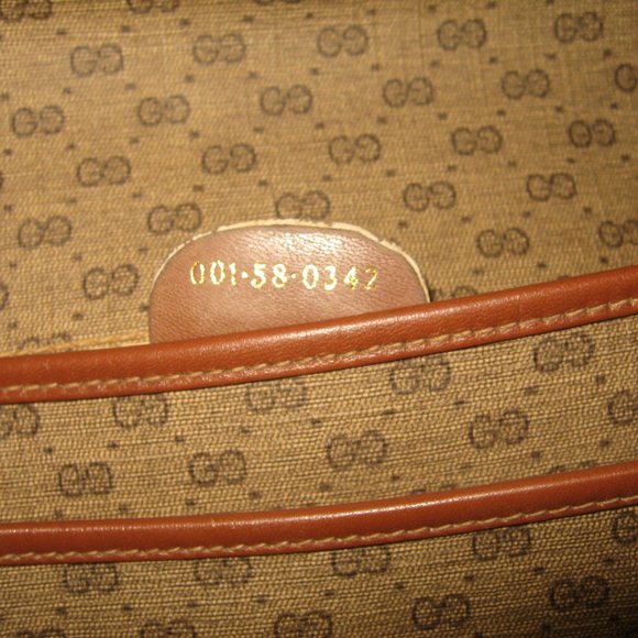 ❤️GUCCI Micro G Logo Print Brown Flap Crossbody Purse - Picture 14 of 14